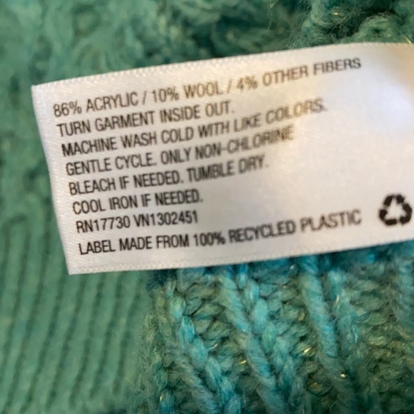 Merona Women's Wool Blend Sweater in Teal - Picture 16 of 16